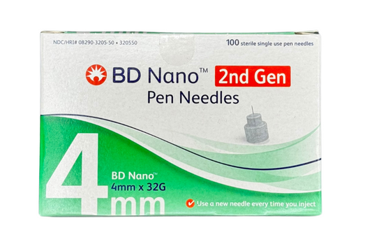 BD Ultra-Fine™ Pen Needles 2nd Gen – 4mm, 32G (100 Count)