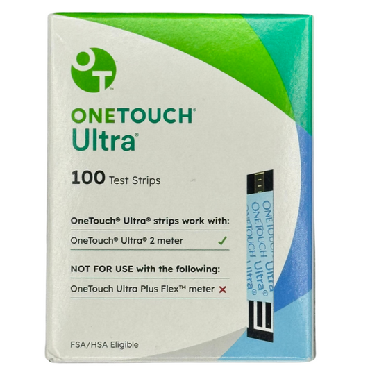 OneTouch Ultra Test Strips 100 Count Box